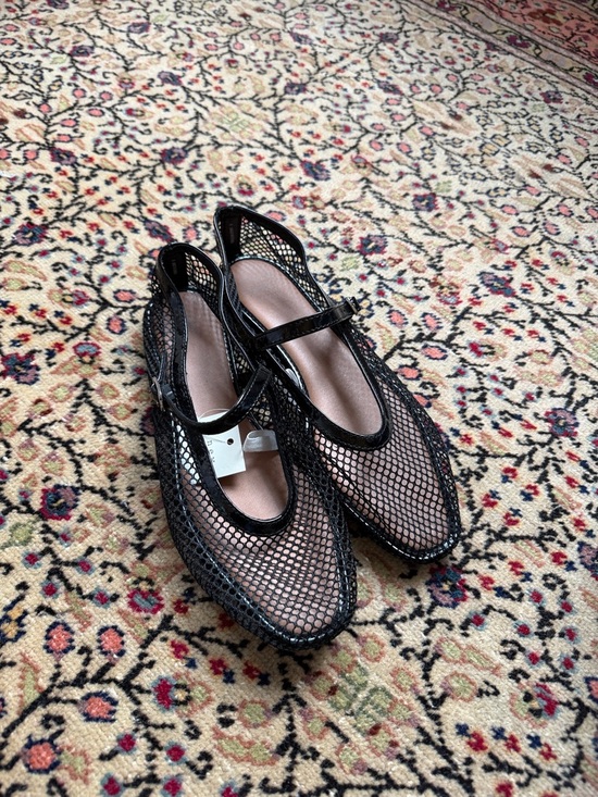 a new day Shoes - Black Mesh Mary Jane Flats - Women's Fashion Shoes A New Day Target NWT